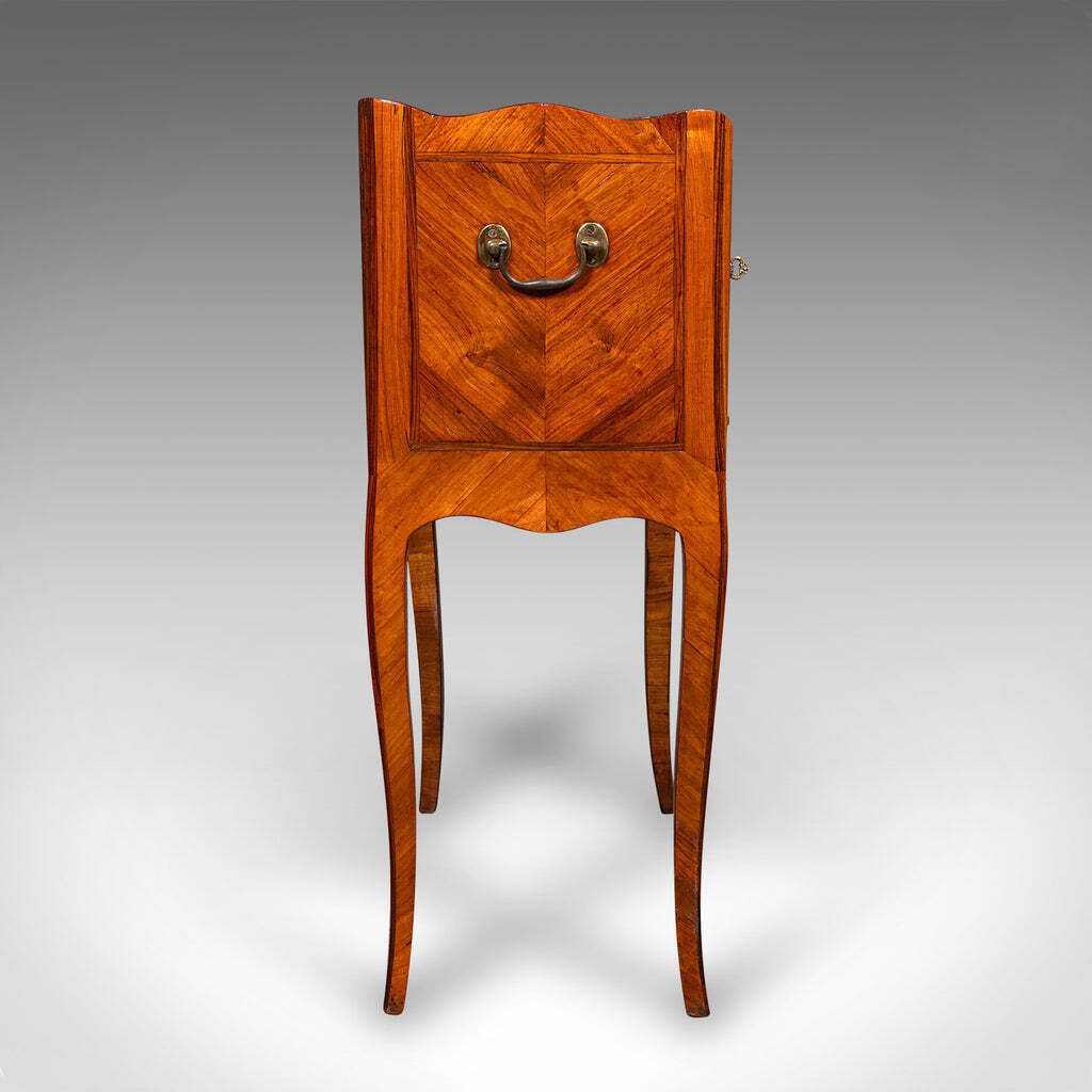 Antique Side Table, Italian, Kingwood, Marble, Bedside Nightstand, Victorian photo 1422.0