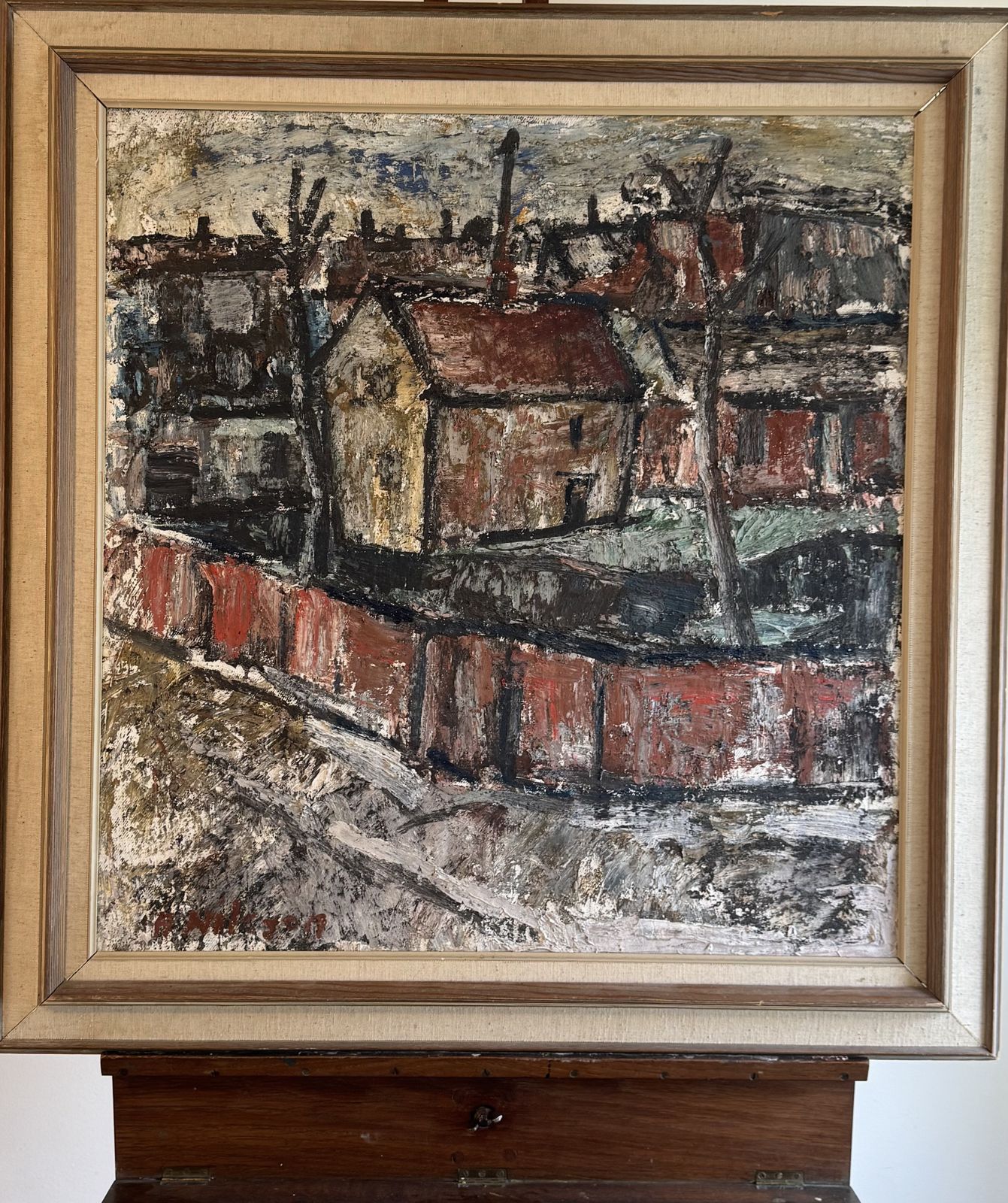 Swedish Mid Century Painting   Wall Decor