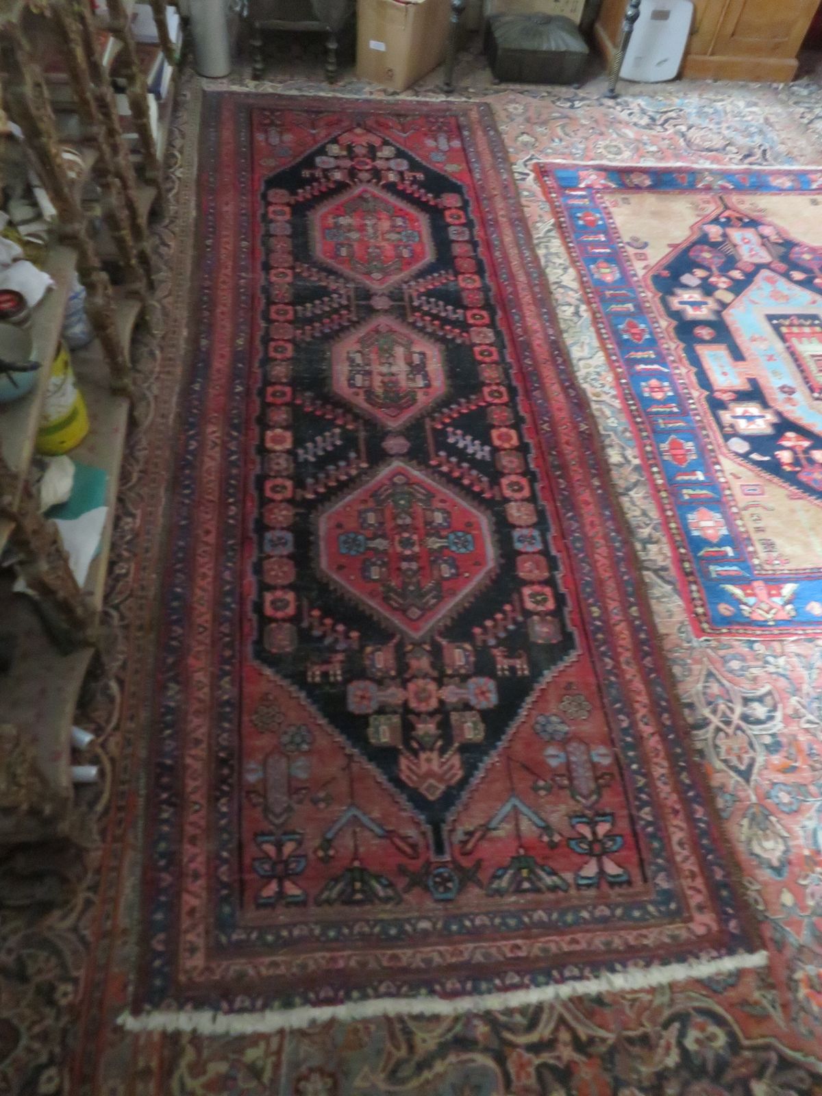 Hamadan Kurdistan Long Rug Runner. 293cm X 107cm. photo for sale