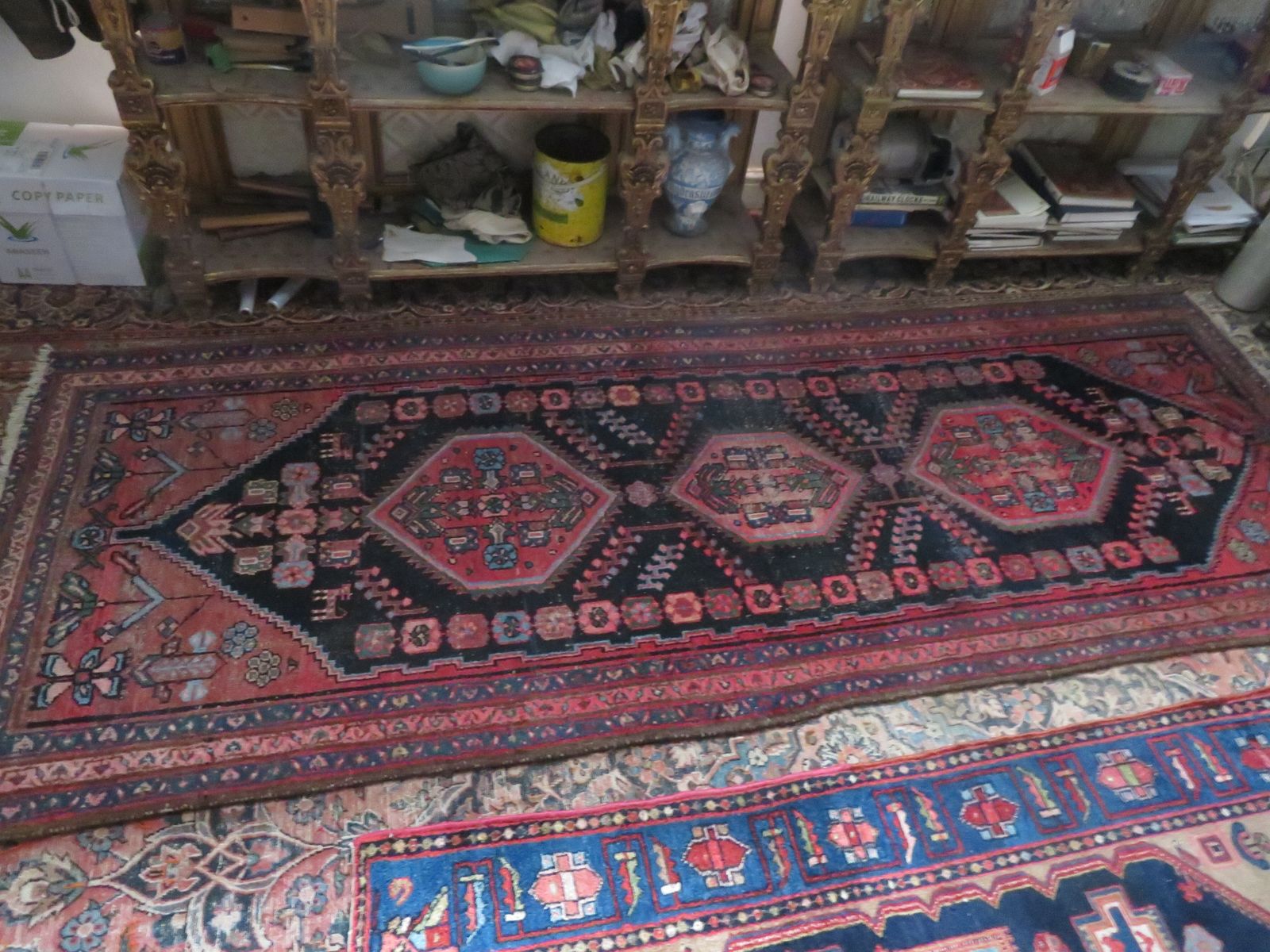 Hamadan Kurdistan Long Rug Runner. 293cm X 107cm. photo Textiles