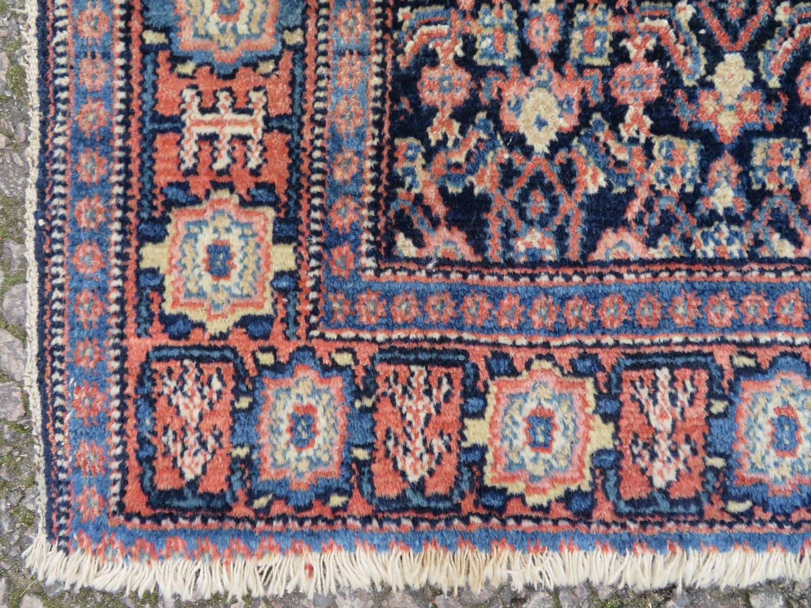 photo for sale Kurdish Senneh Rug. 135cm X 102cm.
