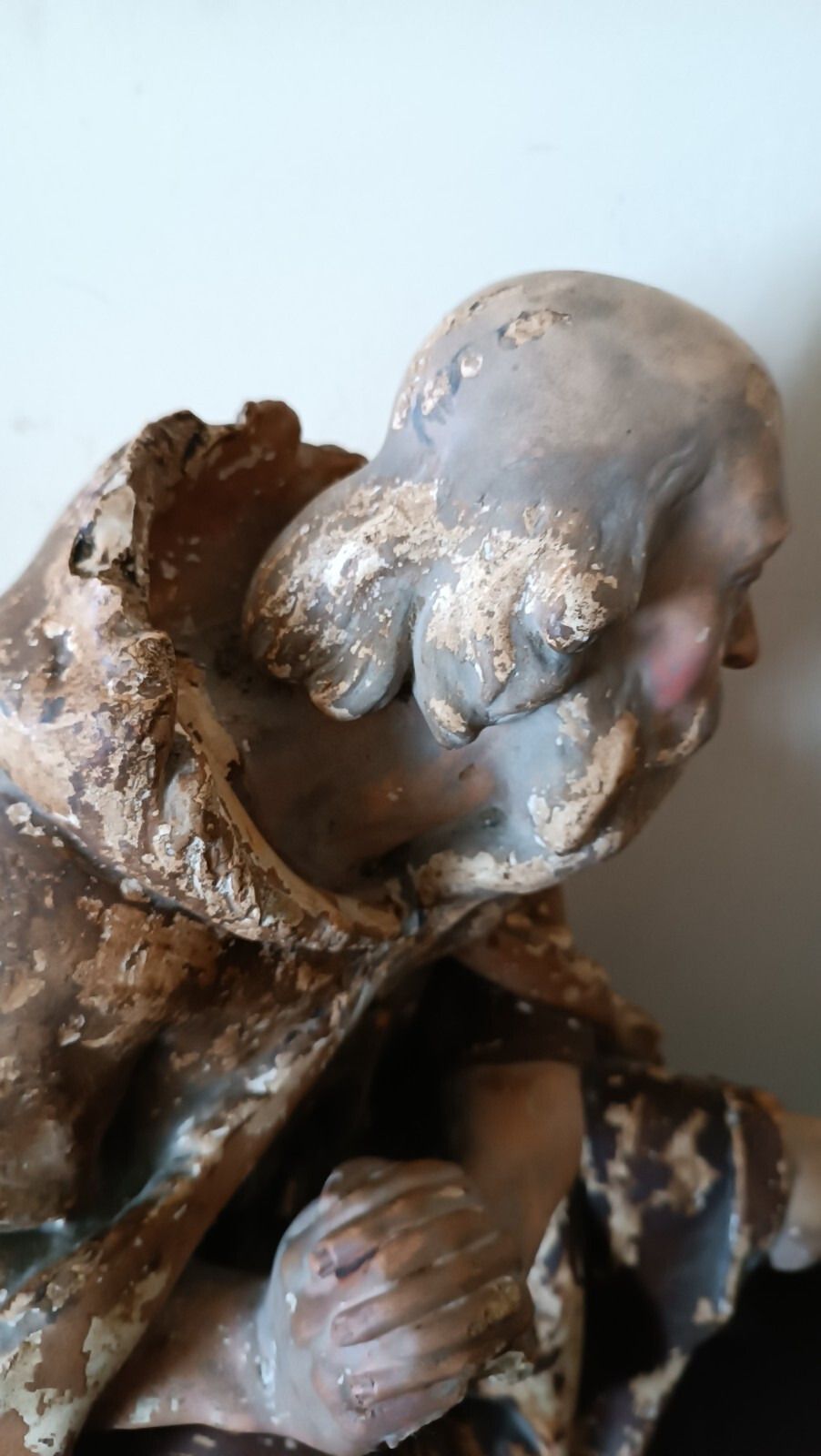 photo furniture Large Plaster Sculpture, Nativity Shepherd From The Late 18th Century Lucca