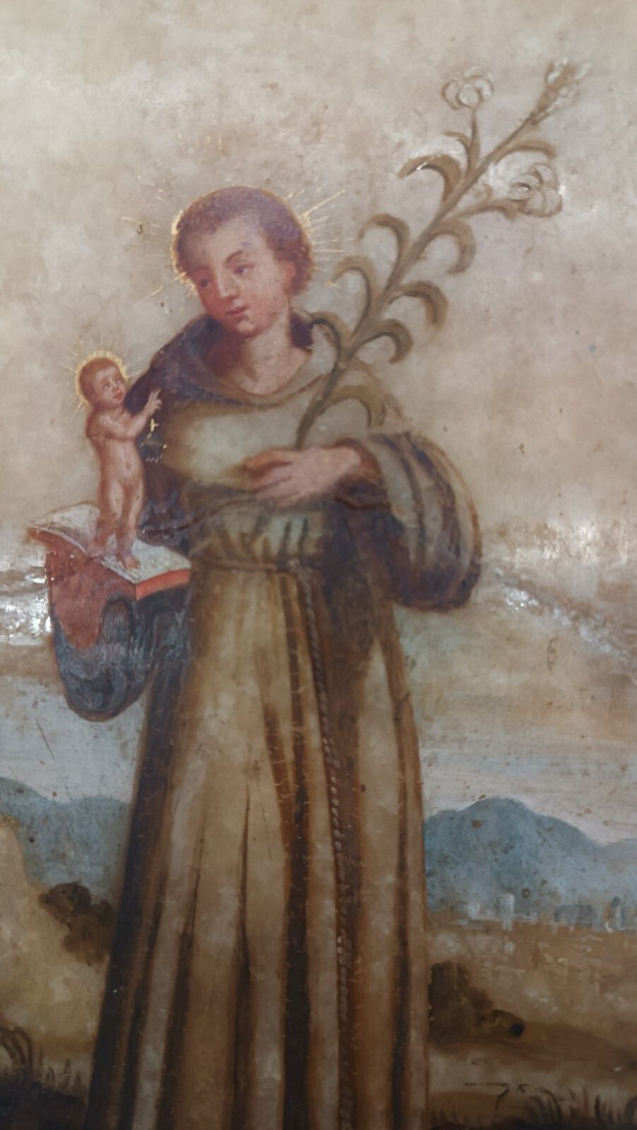 Ancient Painting On Alabaster 18th Century Italy photo 1018.0