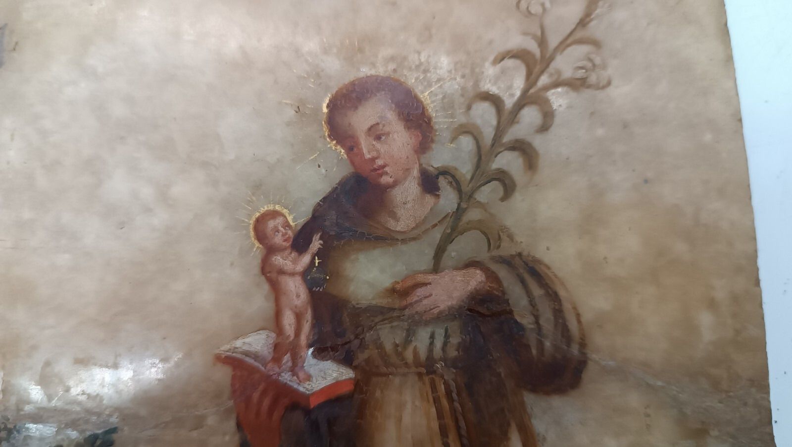 Ancient Painting On Alabaster 18th Century Italy photo buy