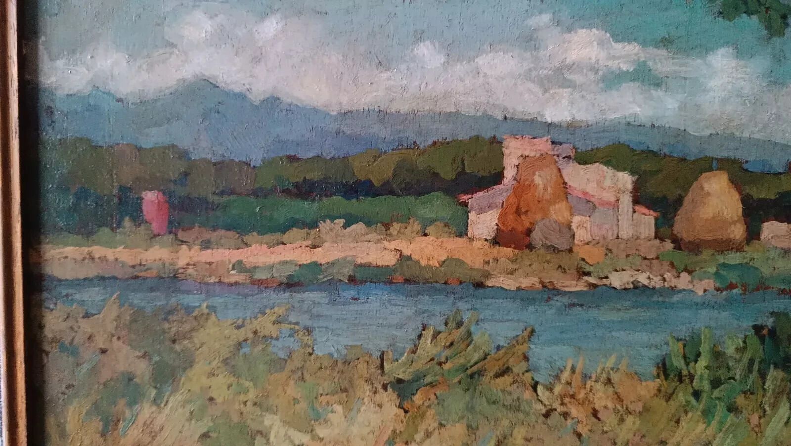 Painting Landscape Arnaccio Pisa 1950s Ferruccio Rosini (Livorno 1932 2021) photo buy