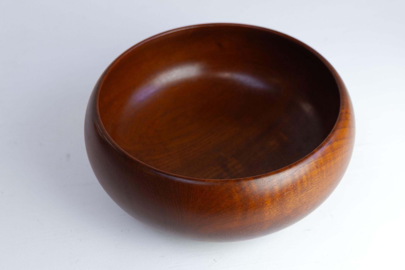 photo furniture Danish Mid Century Modern Teak Bowl By Kay Bojesen, 1950s.