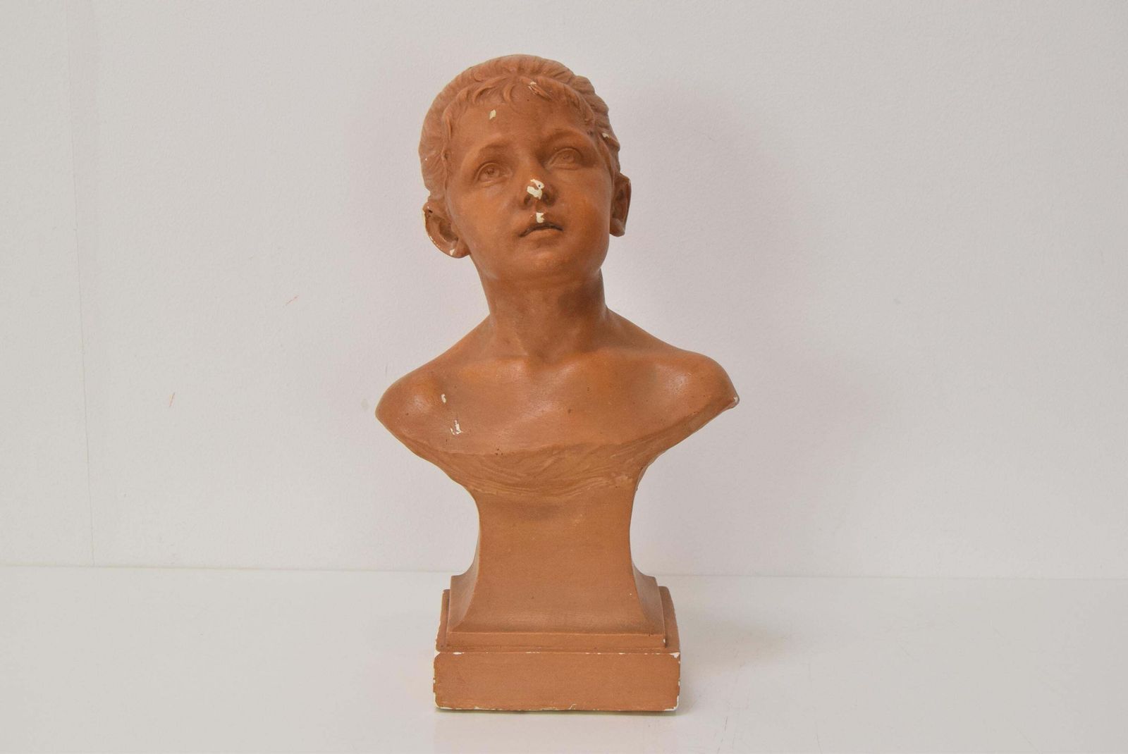 Plaster Bust From The Belle époque Period By Jindřich říha, 1890s. photo furniture
