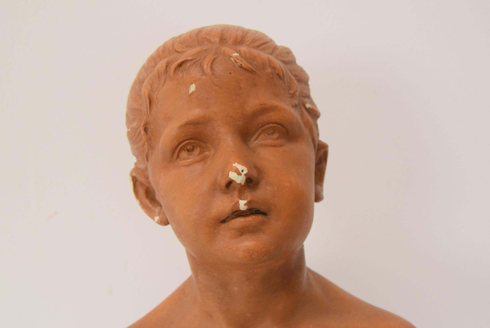 Plaster Bust From The Belle époque Period By Jindřich říha, 1890s. photo Art