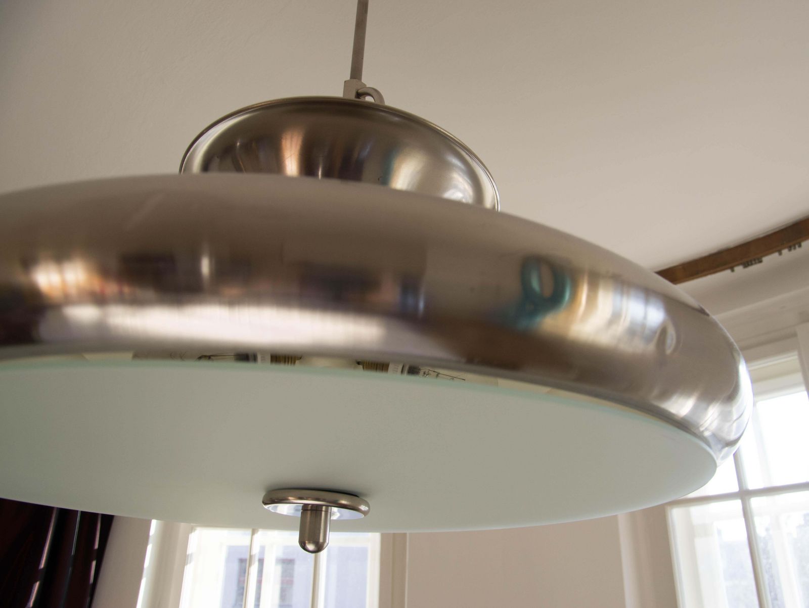 Rare Large Bauhaus Chandelier By Anyz For Ias, 1920, Restored photo vinterior