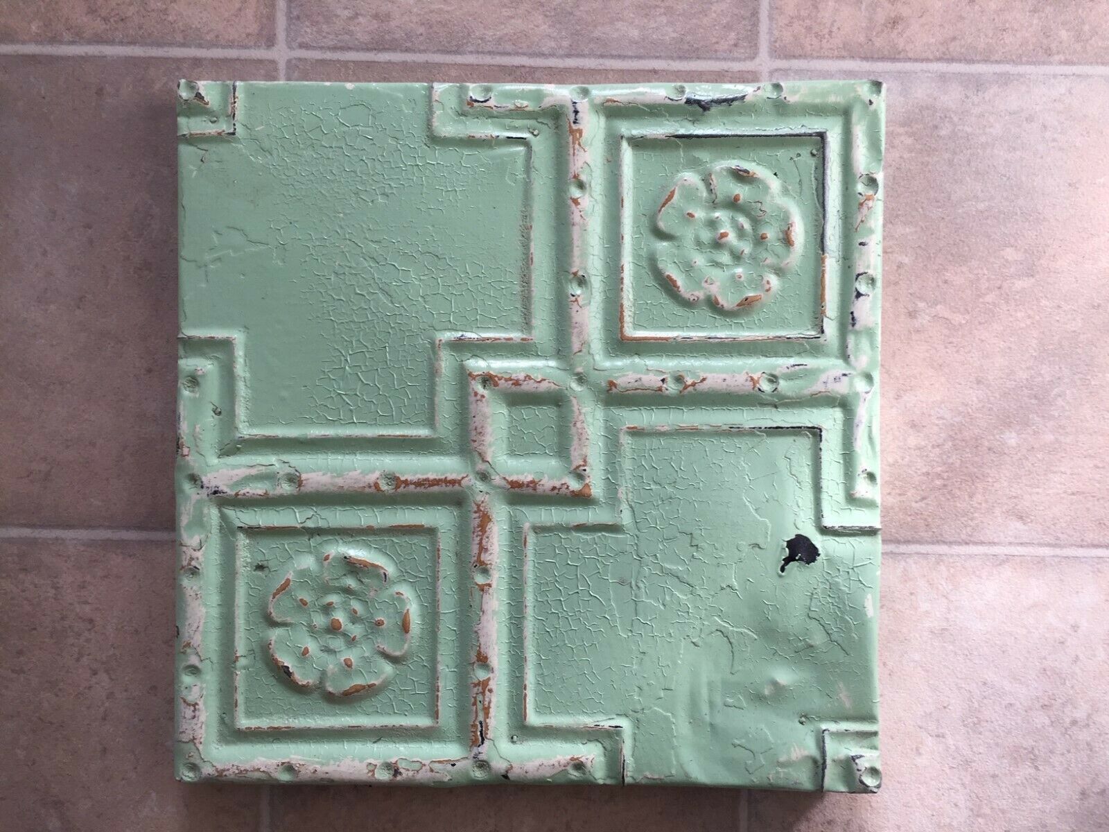 Genuine Antique/Vintage Tin Panels Salvaged From New York