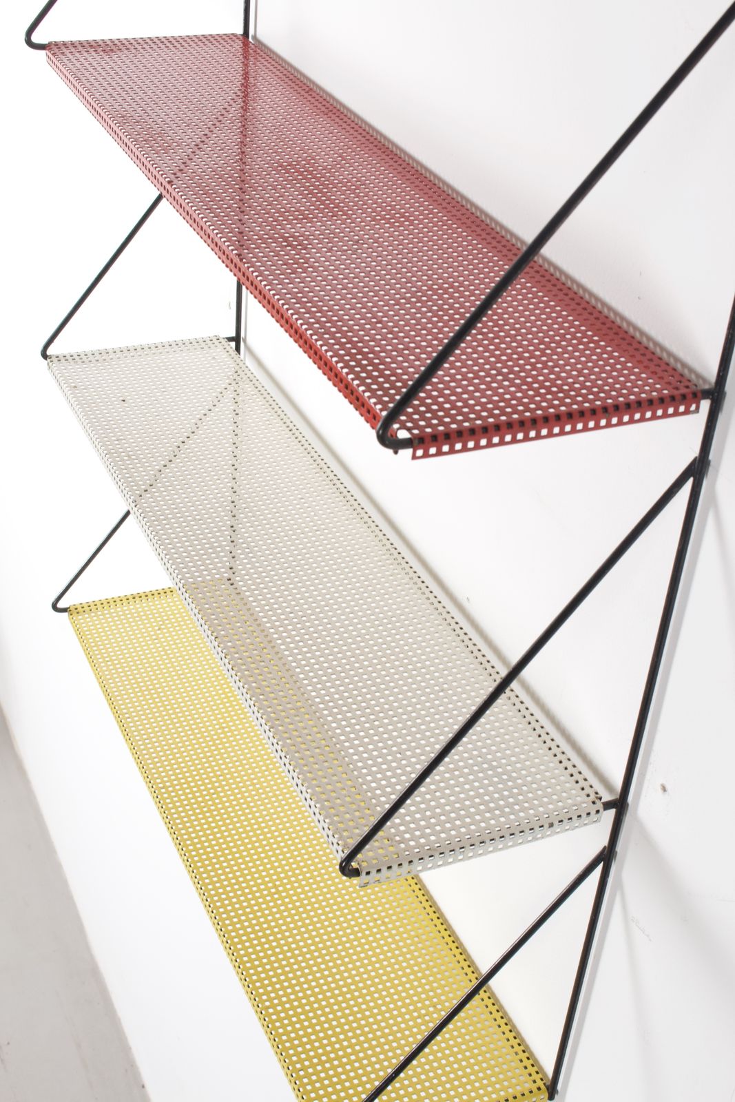 Pilastro Three Tiered Wall Hanging Shelf, Holland 1960s photo furniture