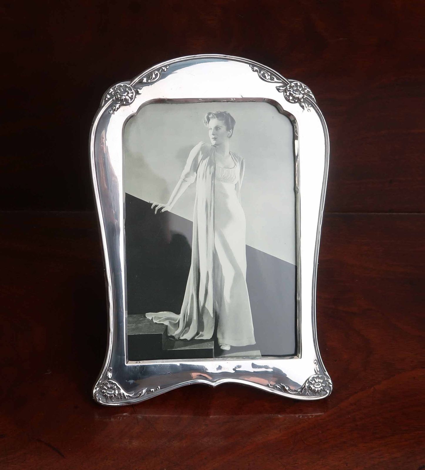 Large Antique Silver Photograph Frame. Dated 1919 photo furniture