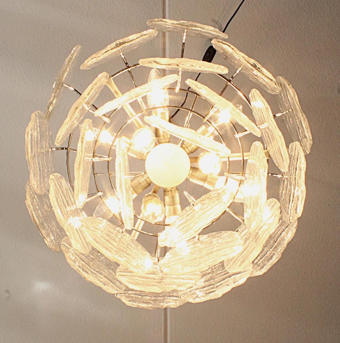Kalmar Big 27 Pc Iceglass 3423 Chandelier By Carlo Nason photo buy