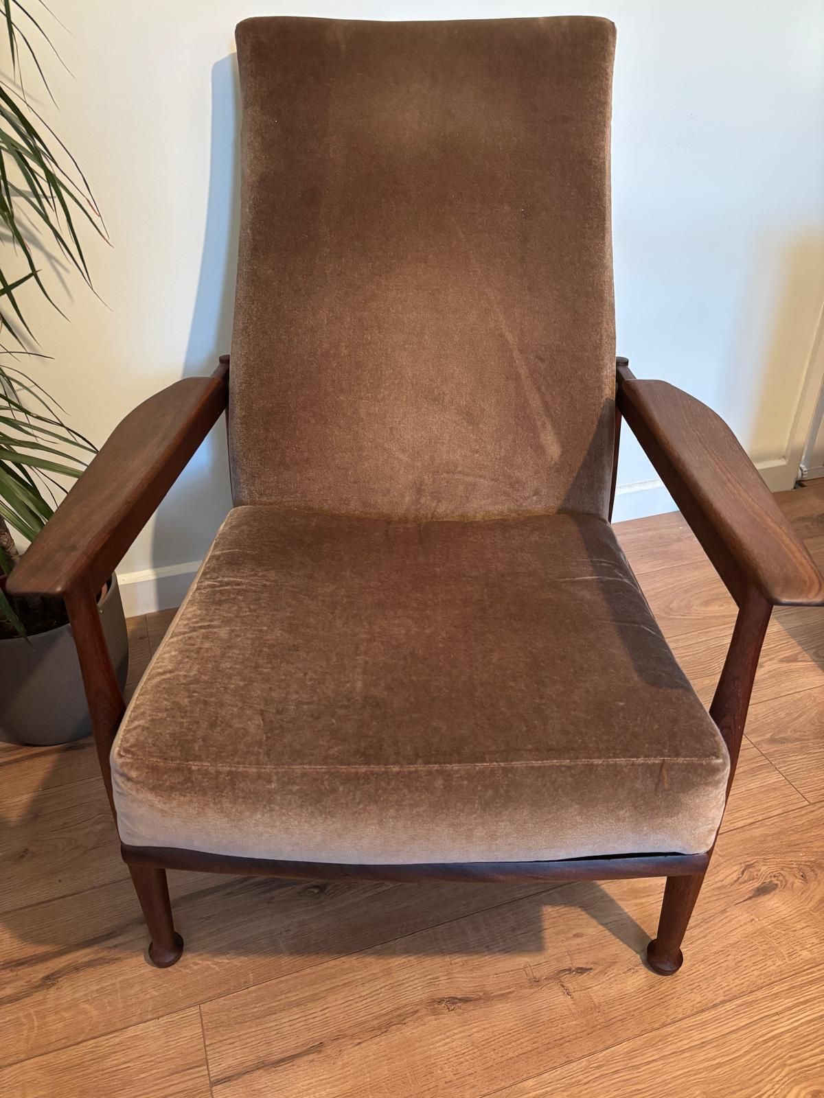 Pair Of “Manhattan” High Back Reclining Arm Chairs By Guy Roger photo furniture