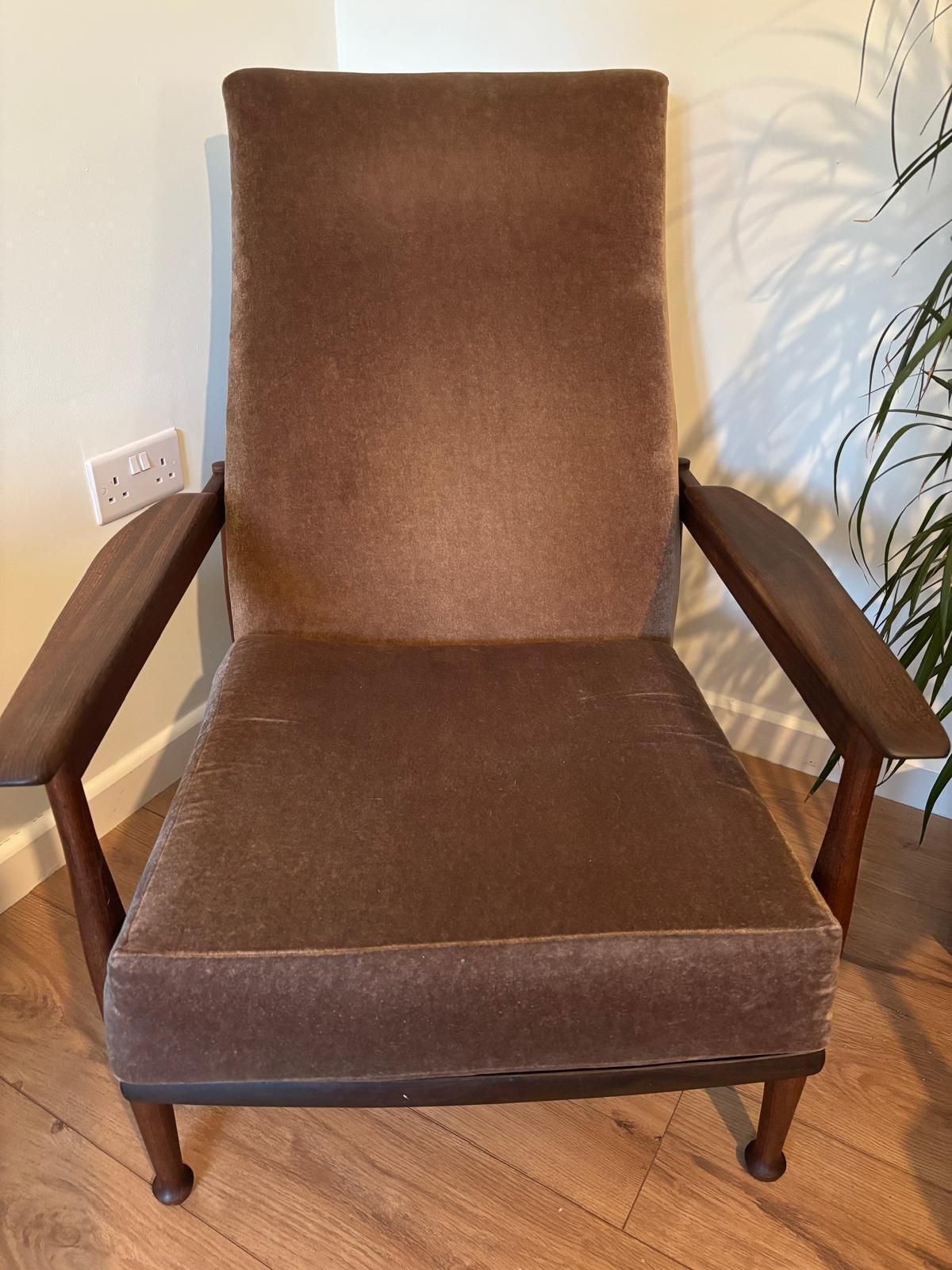 Pair Of “Manhattan” High Back Reclining Arm Chairs By Guy Roger photo for sale