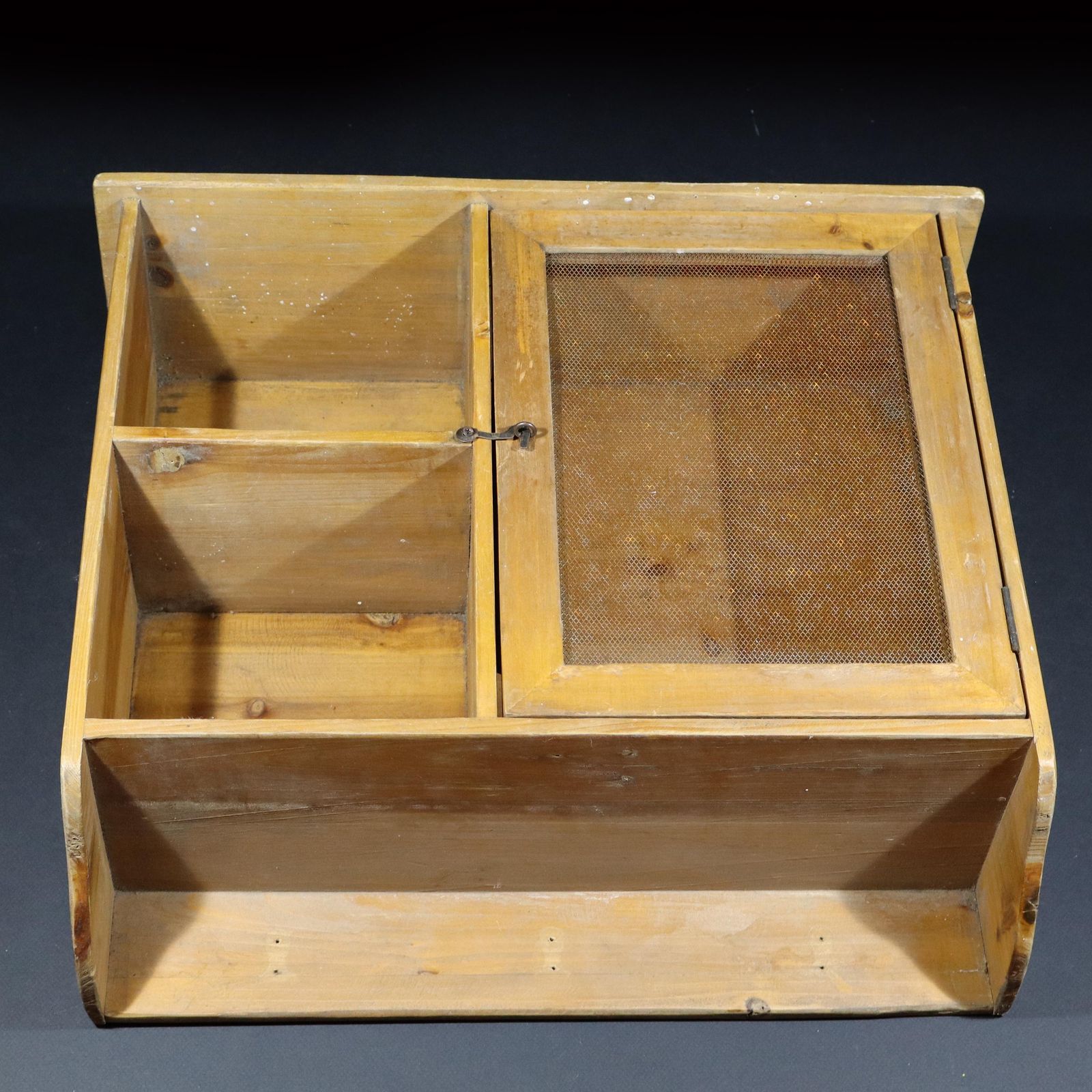 Vintage French Kitchen Pantry Cabinet – Fine Mesh Food Safe Country Style photo furniture
