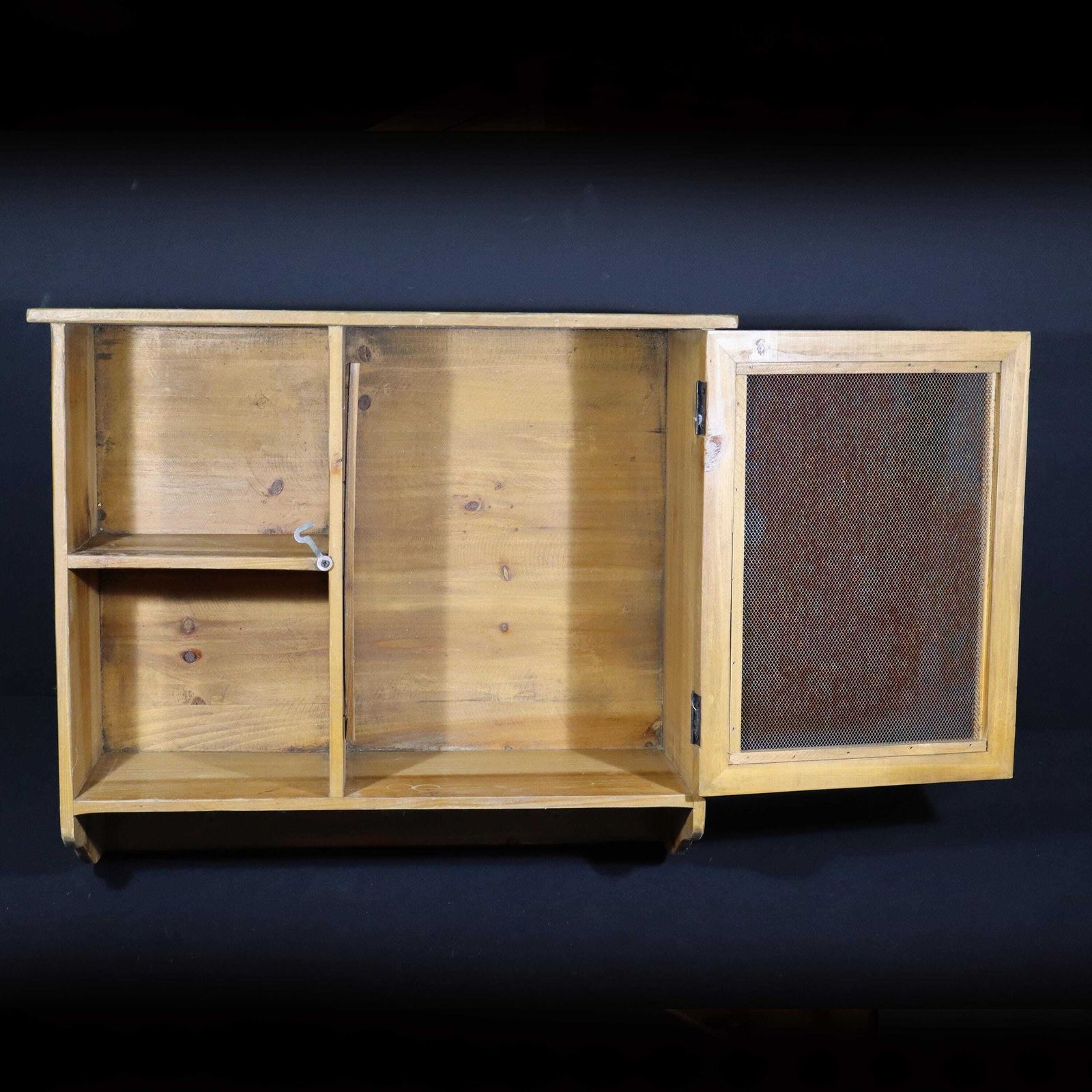 Vintage French Kitchen Pantry Cabinet – Fine Mesh Food Safe Country Style photo 314.0