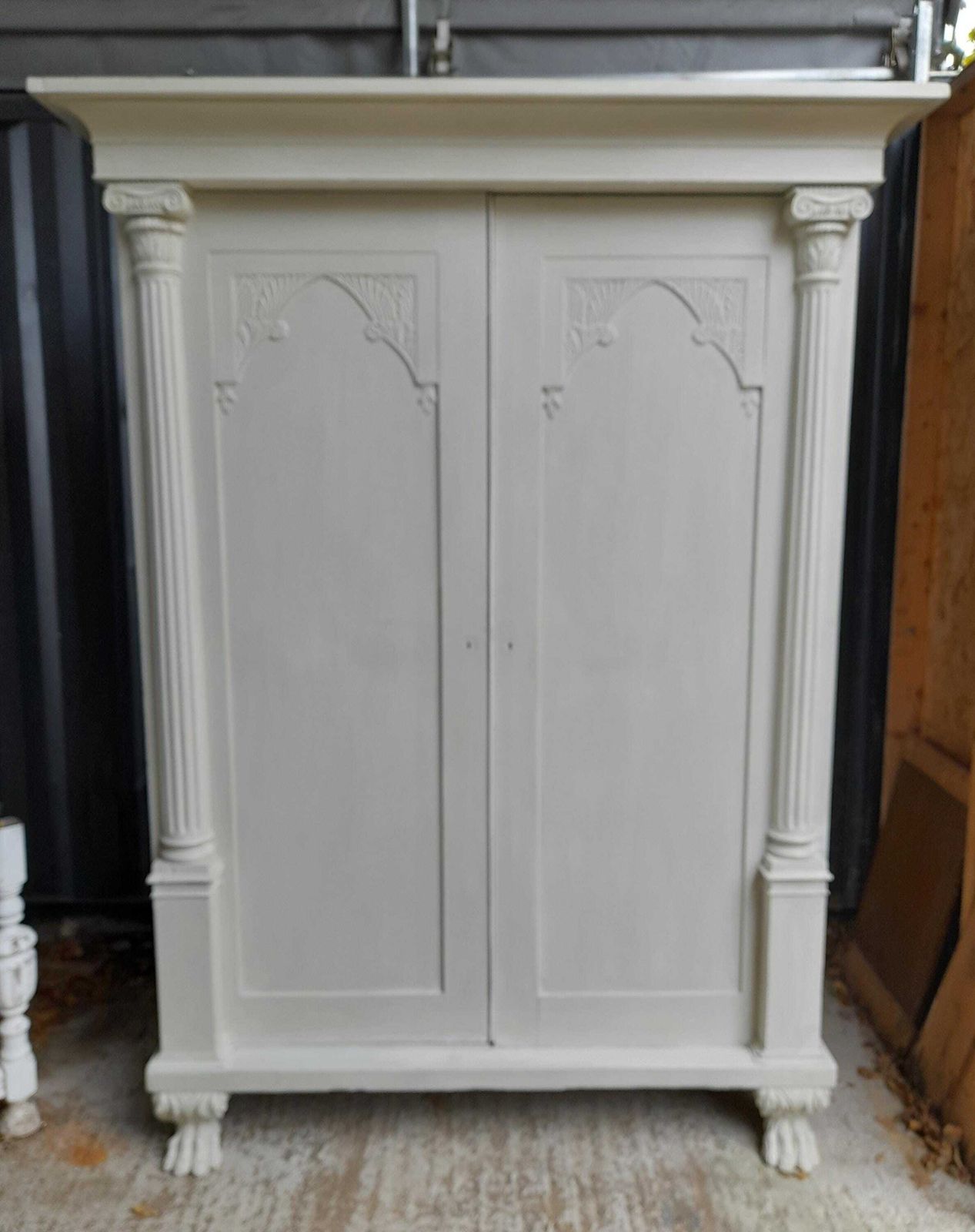 Antique Walnut Wardrobe.