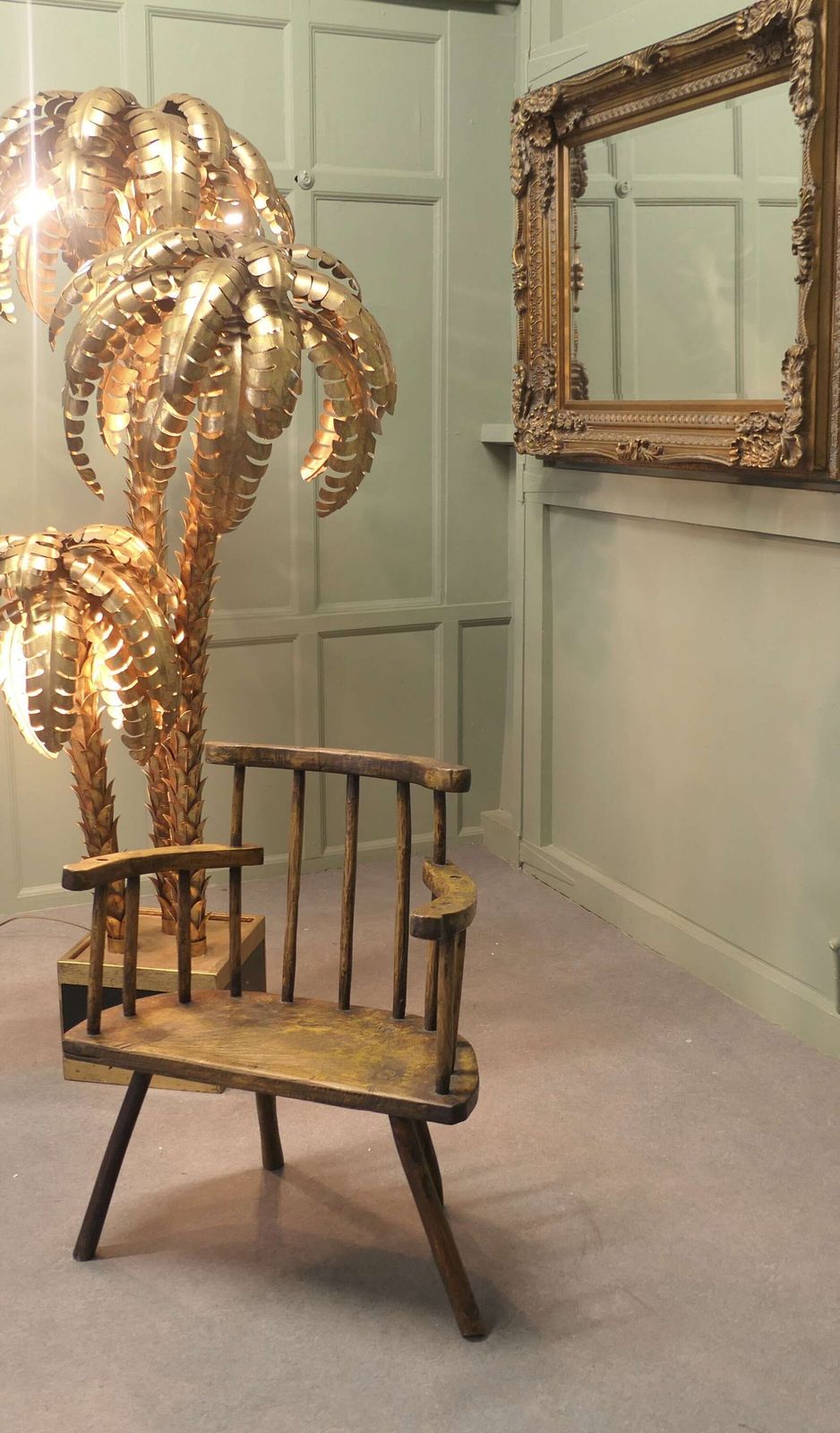 A Primitive 18th Century Country Comb Back Armchair photo vinterior