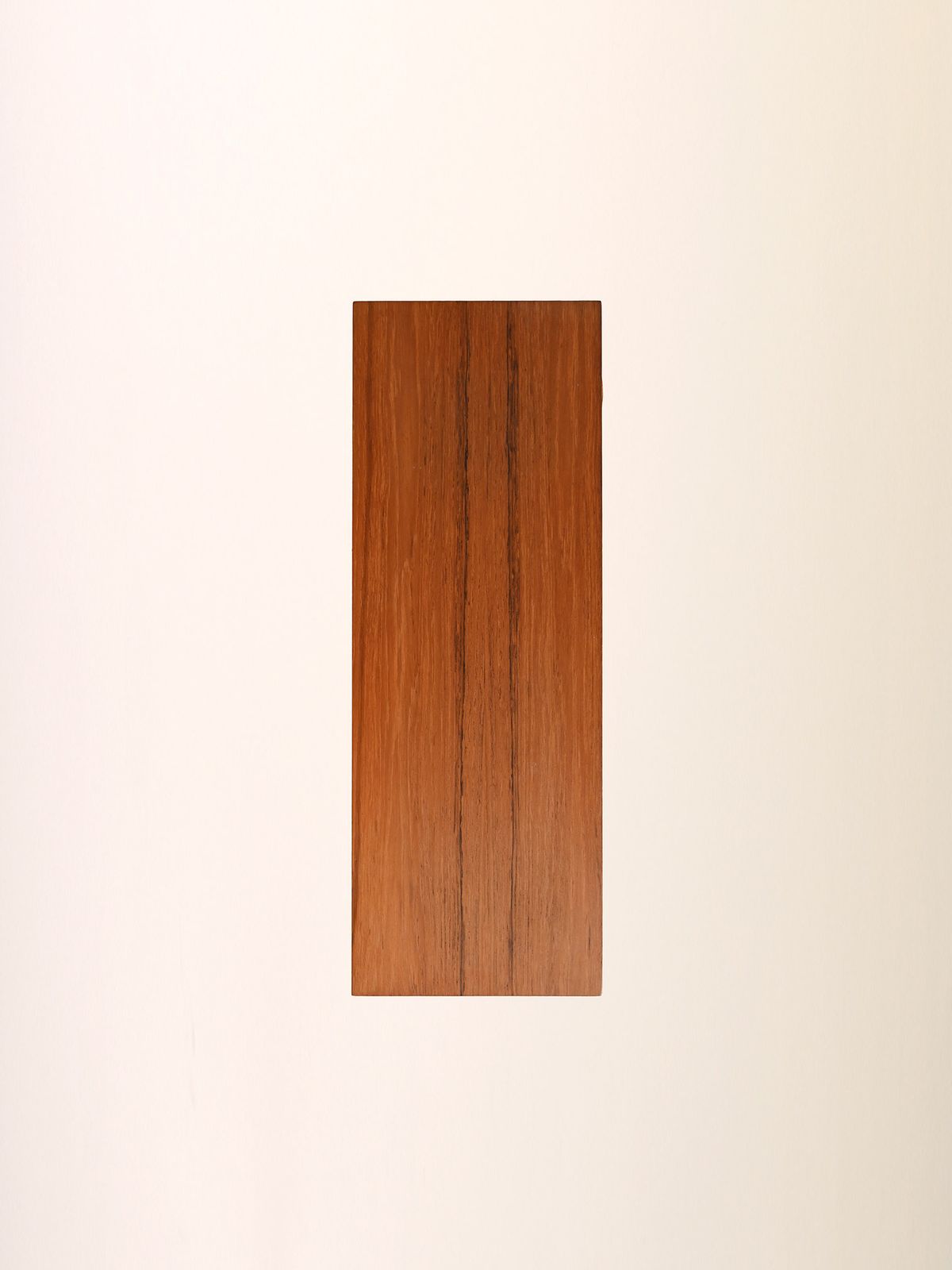 Scandinavian Vintage Teak Wall Mounted Nightstand With Two Drawers photo vinterior