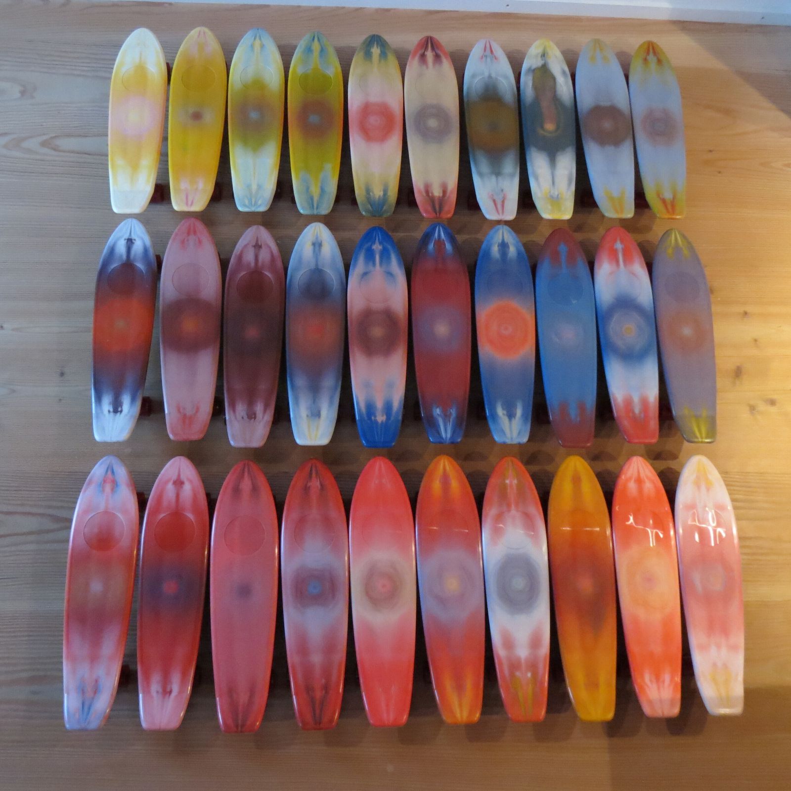 1970s Skateboard Wall Art 30 Unused Alamo Santa Fe California Skateboards