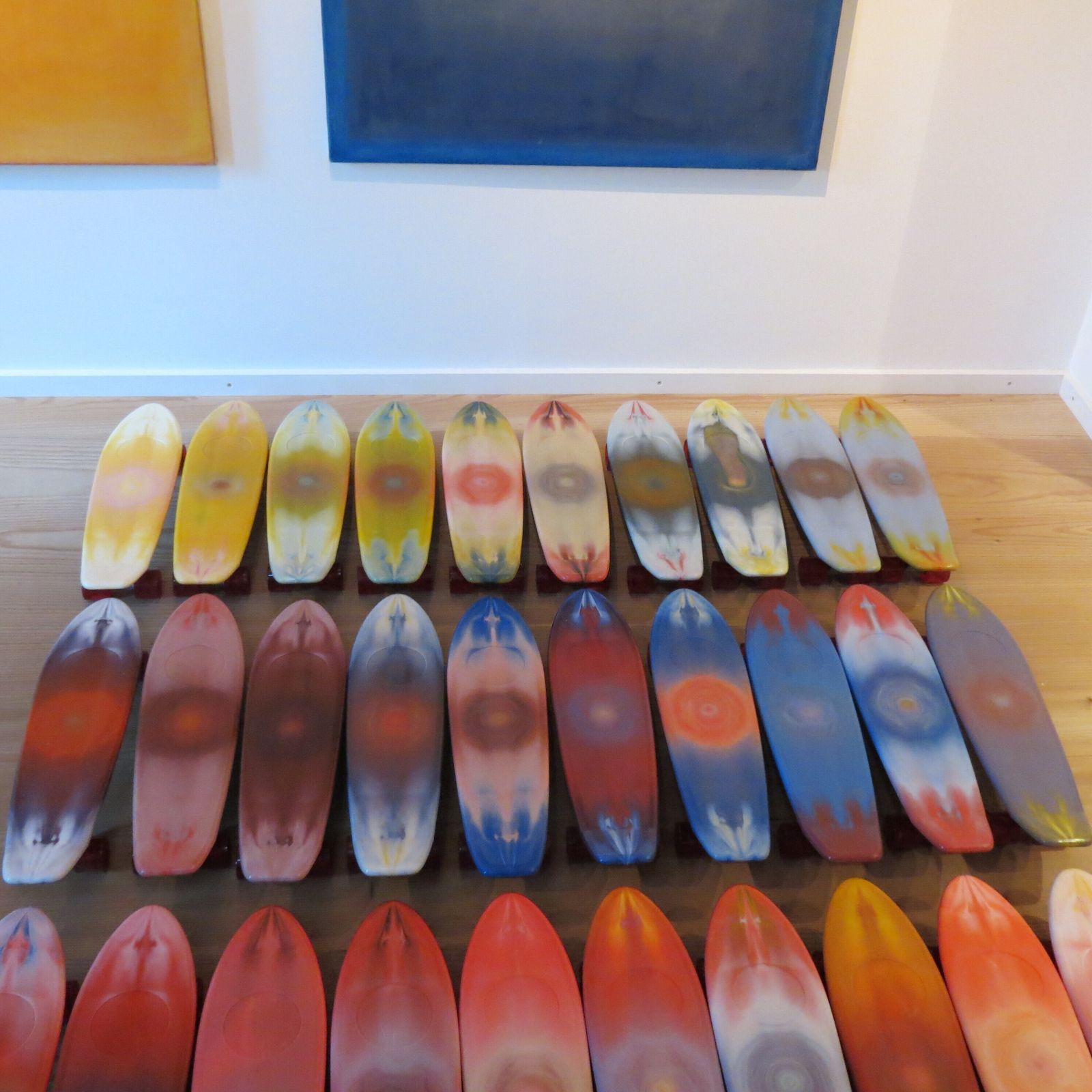 2400.0 1970s Skateboard Wall Art 30 Unused Alamo Santa Fe California Skateboards photo