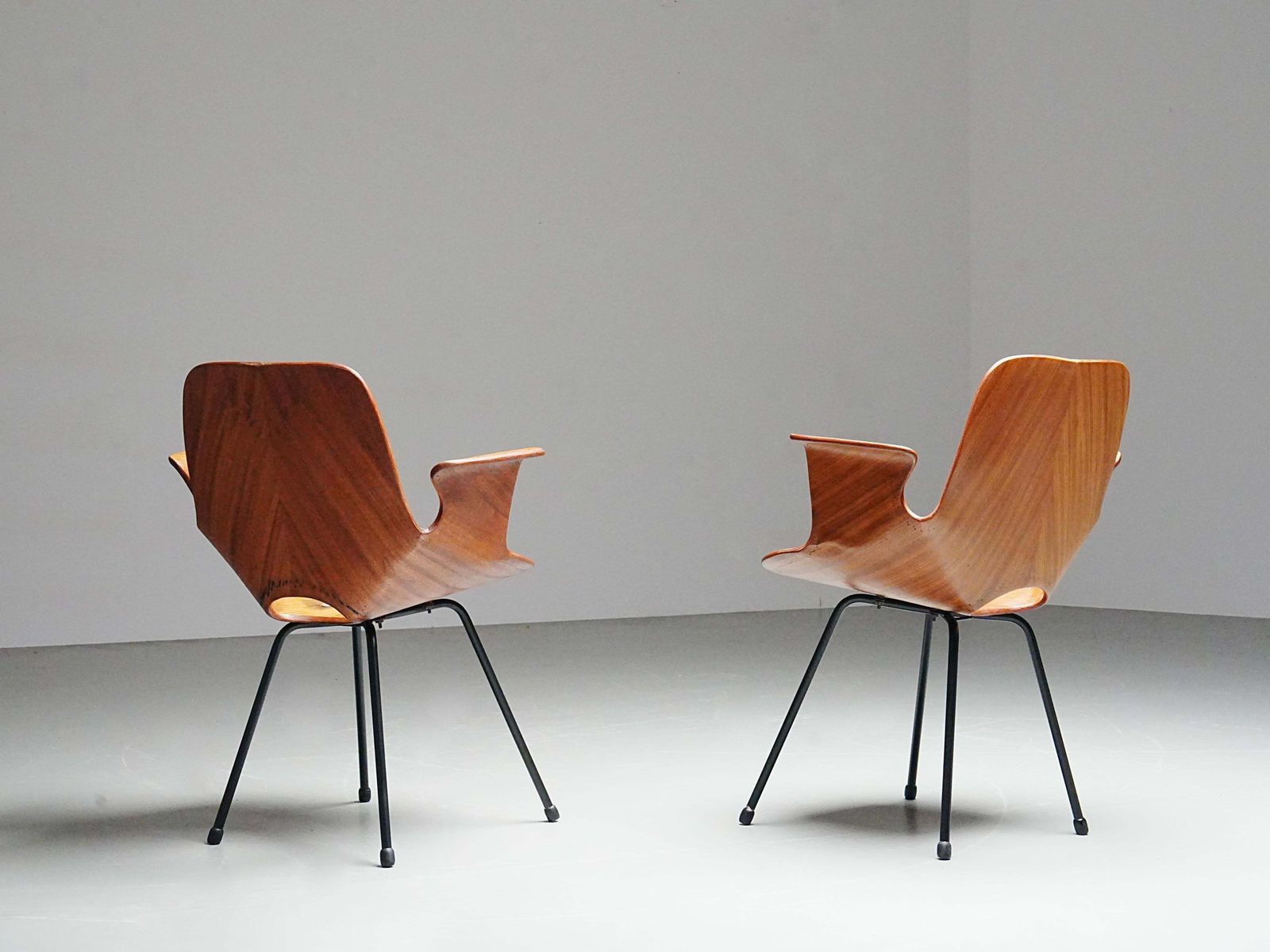 Set Of 6 Medea Dining Chairs (2 Armchairs) By Vittorio Nobile, Italy, 1950's photo Furniture