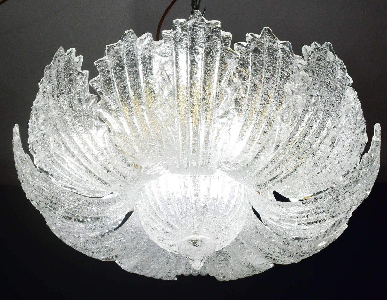 Garda, Luxury Italian Murano Glass Ceiling Light Or Flush Mount, 1980s photo furniture