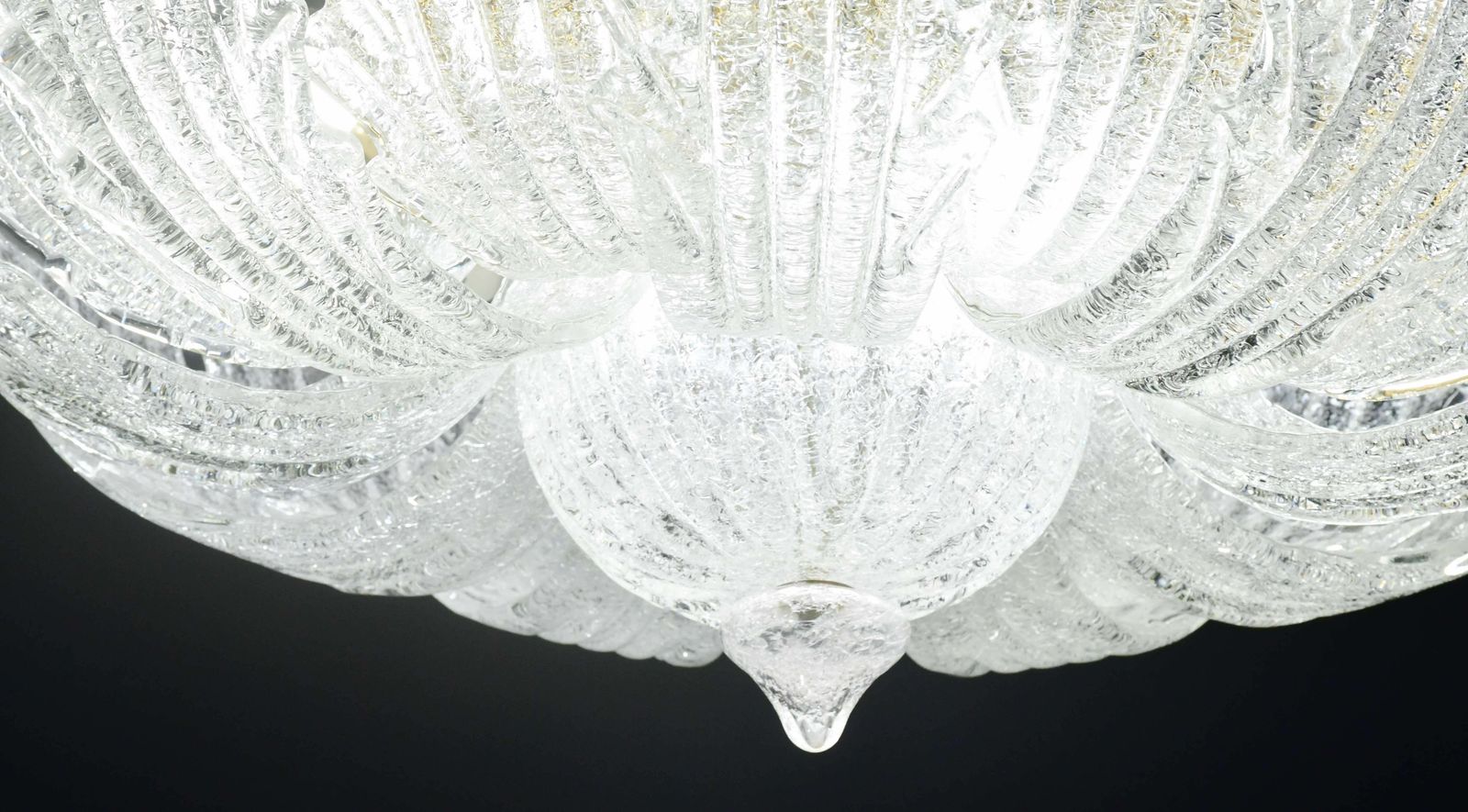 Garda, Luxury Italian Murano Glass Ceiling Light Or Flush Mount, 1980s photo vintage
