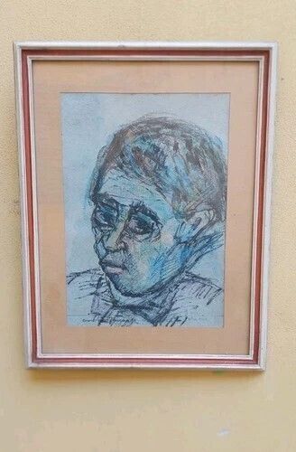 Piero Pierini Drawing (1908  1984) Mixed Technique On Portrait Paper 1960s