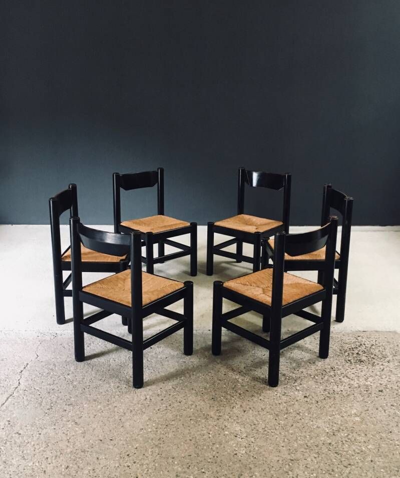 Mcm Design "Carimate" Stijl Eetkamerstoelen, Italië, Ca. Jaren 1970 photo buy
