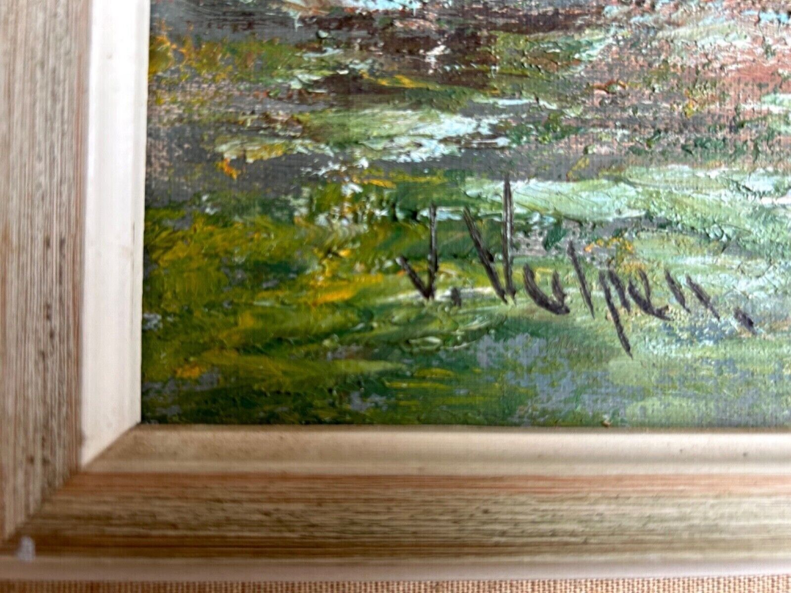 Original Oil Painting Nicolaas Van Vulpen Wiert   Signed Framed Mid Century photo furniture