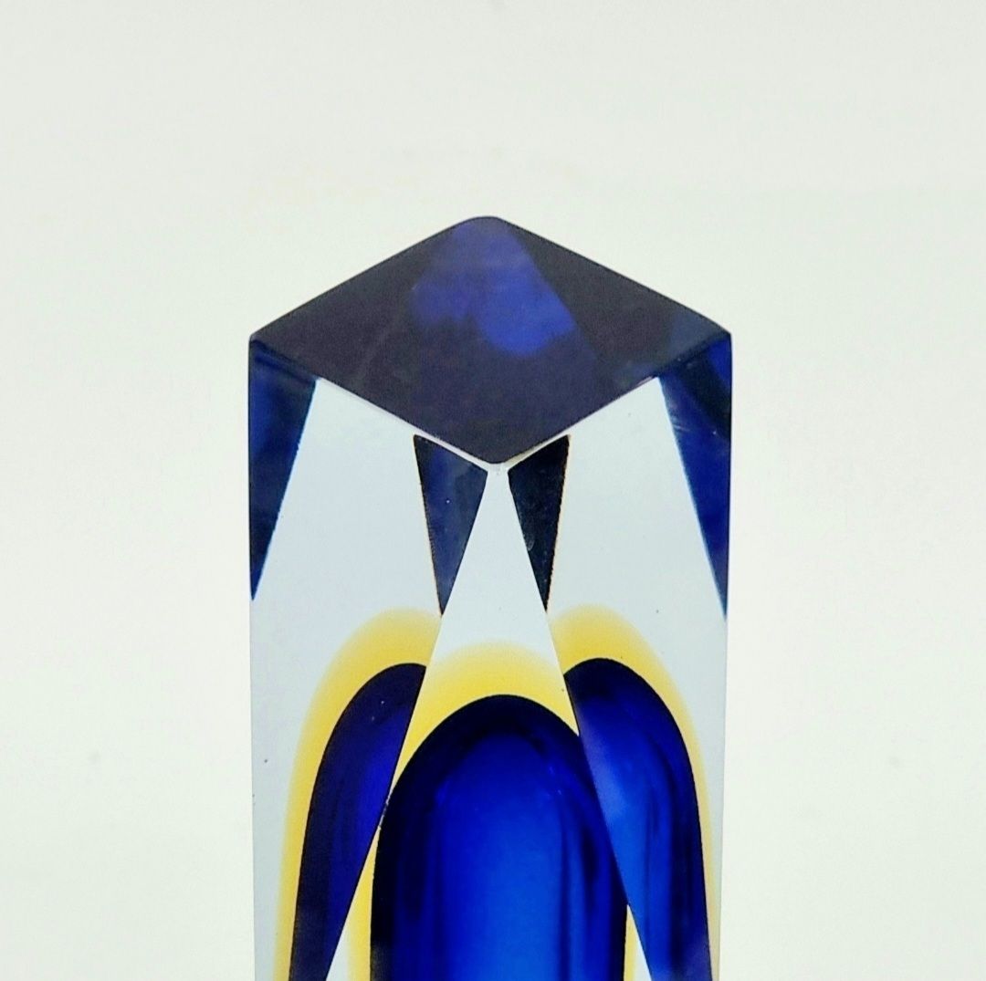 photo furniture Mid Century Sommerso Murano Glass Vase By Flavio Poli For Alessandro Mandruzzato, Italy, 1970s