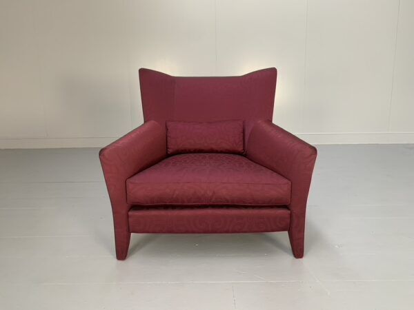 Fendi Casa Armchair – In Red Embroidered Fabric