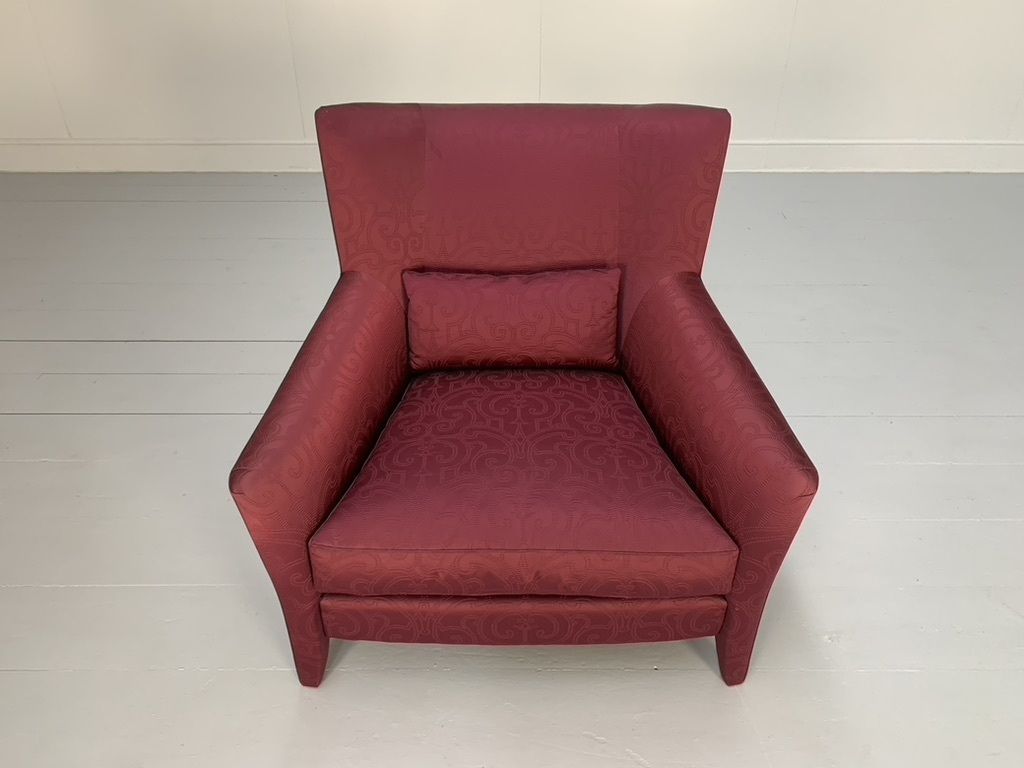 Fendi Casa Armchair – In Red Embroidered Fabric photo 1900.0