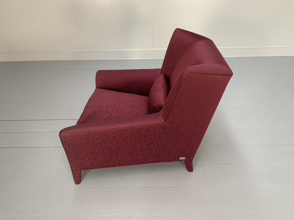 Fendi Casa Armchair – In Red Embroidered Fabric photo buy