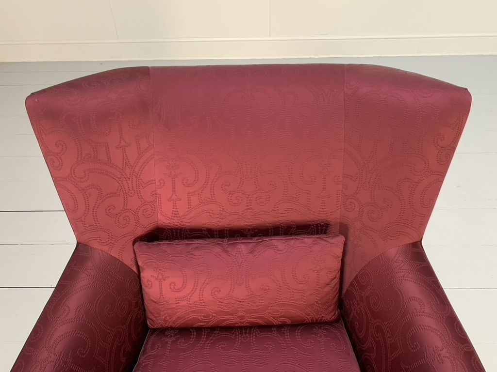 Fendi Casa Armchair – In Red Embroidered Fabric photo vintage