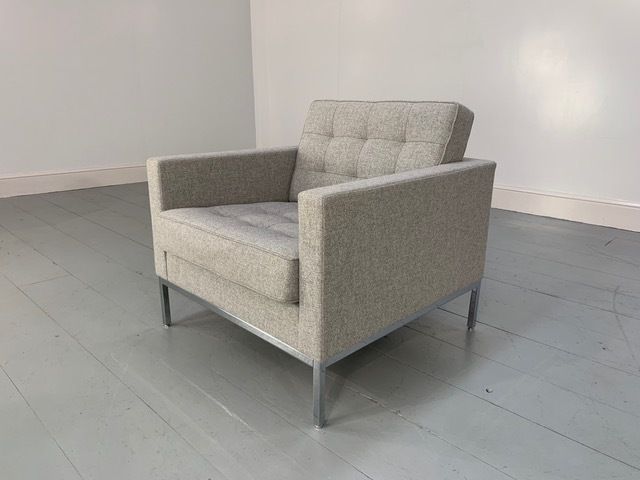 Knoll Studio "Florence Knoll" Armchair In Grey Wool photo Furniture