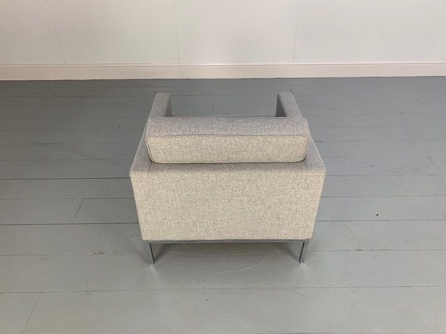 Knoll Studio "Florence Knoll" Armchair In Grey Wool photo vintage