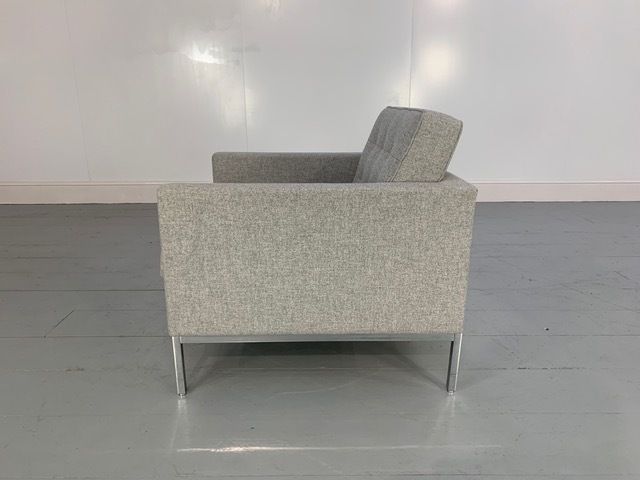 photo for sale Knoll Studio "Florence Knoll" Armchair In Grey Wool
