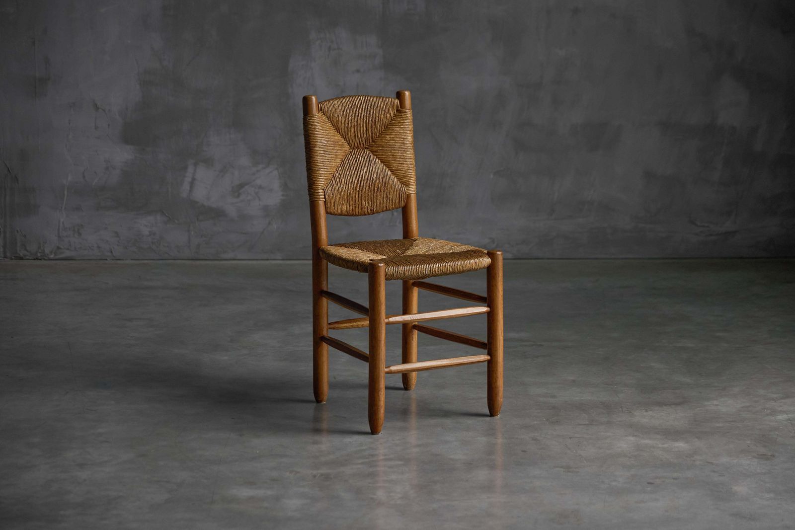 photo for sale "Bauche" Dining Chairs By Charlotte Perriand For Steph Simon, France, 1950s