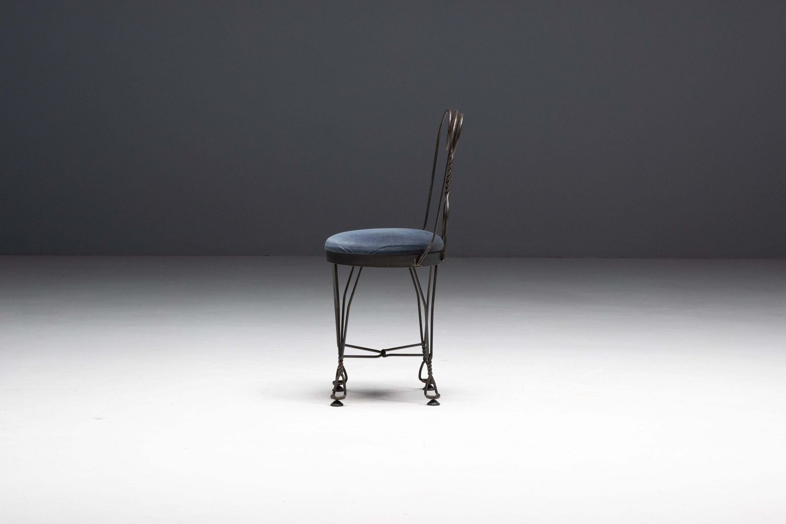 Wrought Iron Butterfly Dining Chair, France, 1960s photo vintage