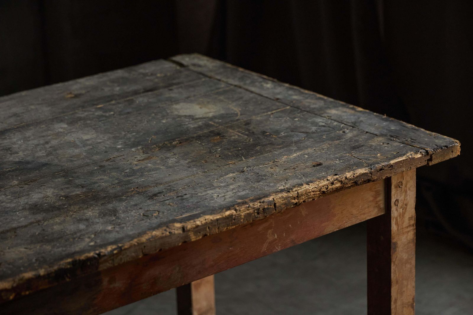 Primitive Rustic Dining Table, France, 1900s photo 5393.0