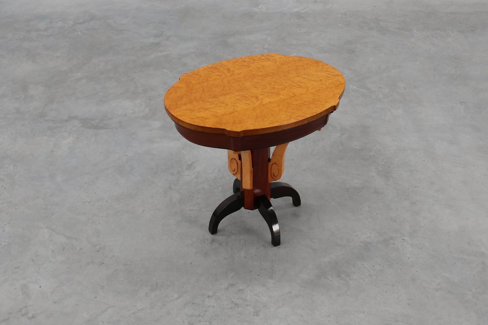 Art Deco Wooden Side Table, France, 1930s photo Furniture