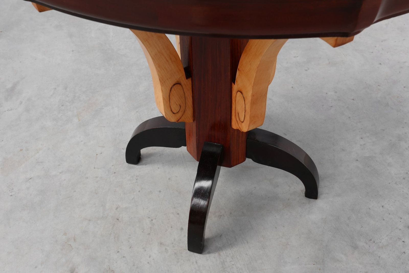 photo furniture Art Deco Wooden Side Table, France, 1930s