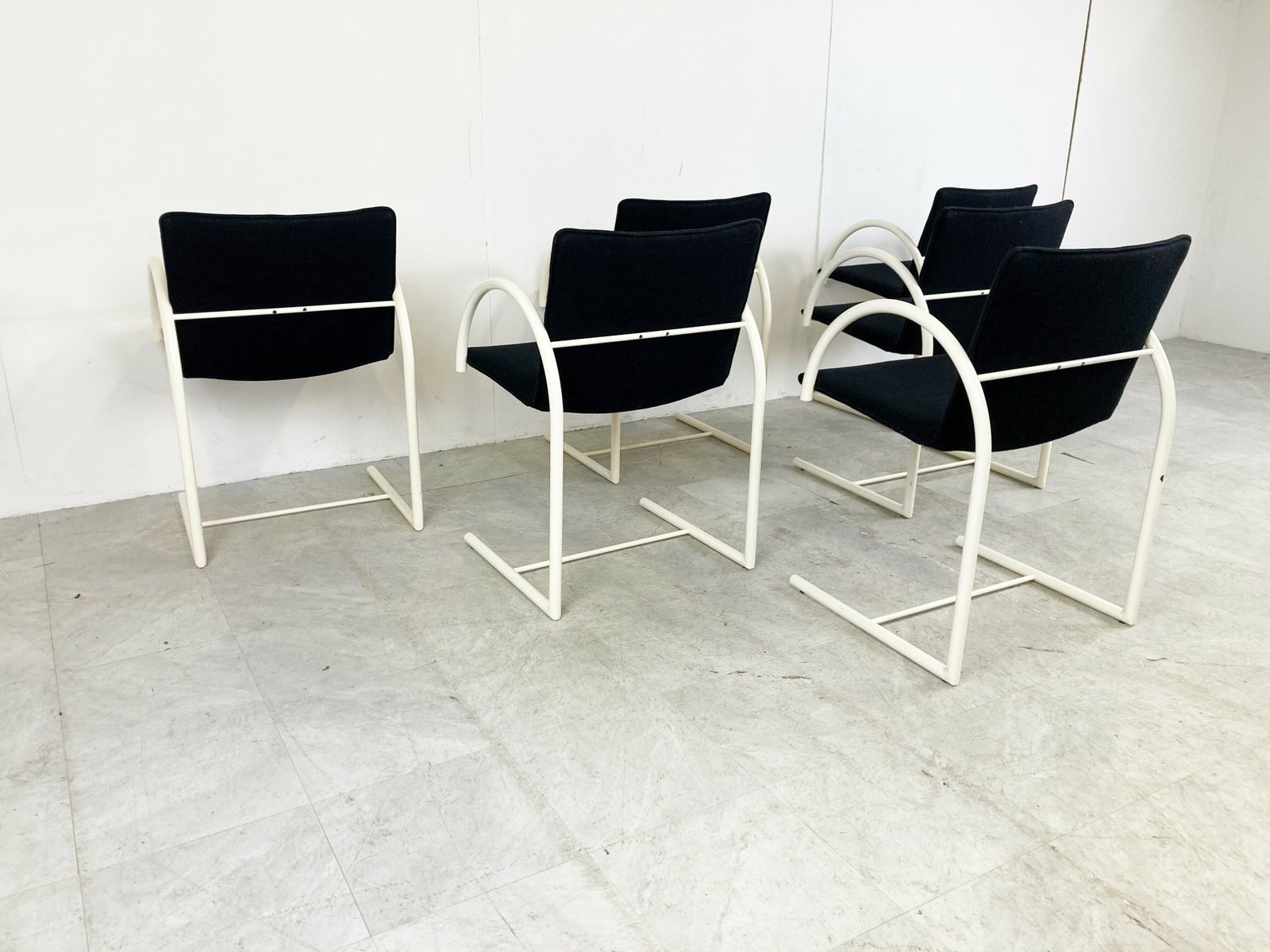 photo for sale Postmodern Cirkel Dining Chairs By Metaform, 1980s, Set Of 6