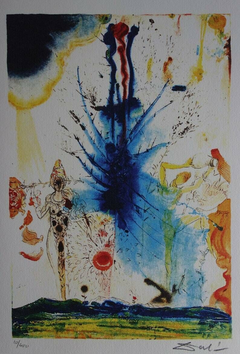 Fine Surrealist Limited Edition Print, Salvador Dali, Signed & Numbered In Pencil