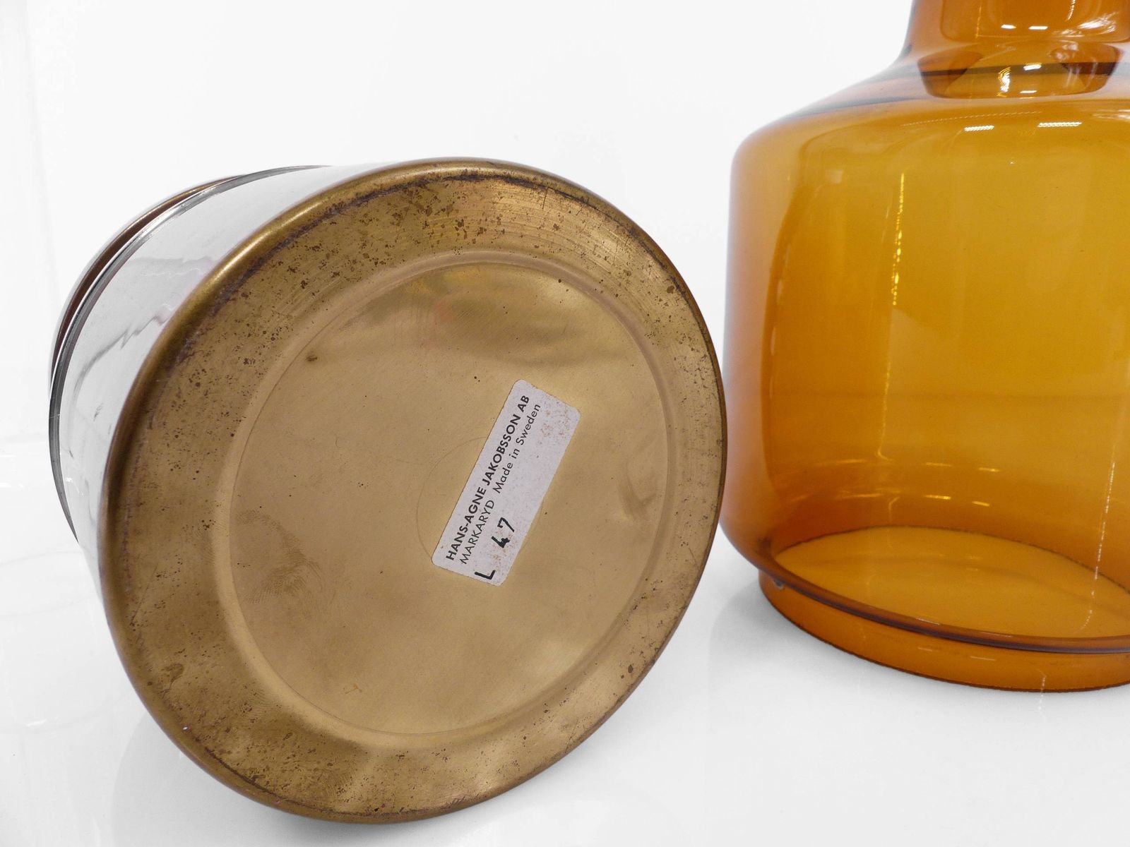 L47 Oil Lamp Hans Agne Jakobsson For Markaryd Ab, Sweden, 1960s photo vintage