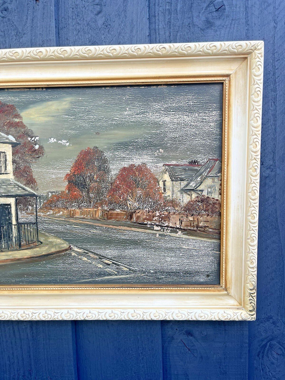 Original Jill Mickle Framed Oil Painting Womens Institute Llanfairpwll Anglesey photo furniture
