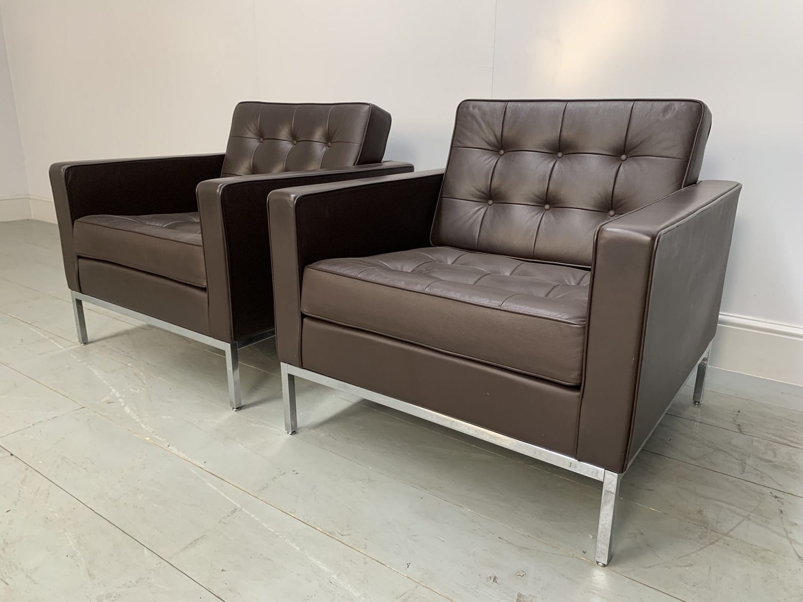 Pair Of Knoll Studio “Florence Knoll” Lounge Chair Armchairs